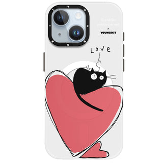 @Elizabeth Anderson Art "Love Cat" iPhone 14/15 Case-Emotional Bond