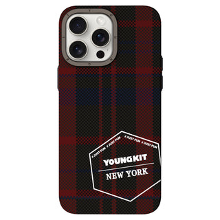 Kevlar® 1500D MagSafe Retro Plaid iPhone14/15 Case