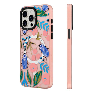 @Tara Reed. Vibrant Flora And Fauna iPhone14/15 Case-Pink