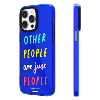 @LisadotDesign Positive Quotes iPhone14/15 Case-Blue