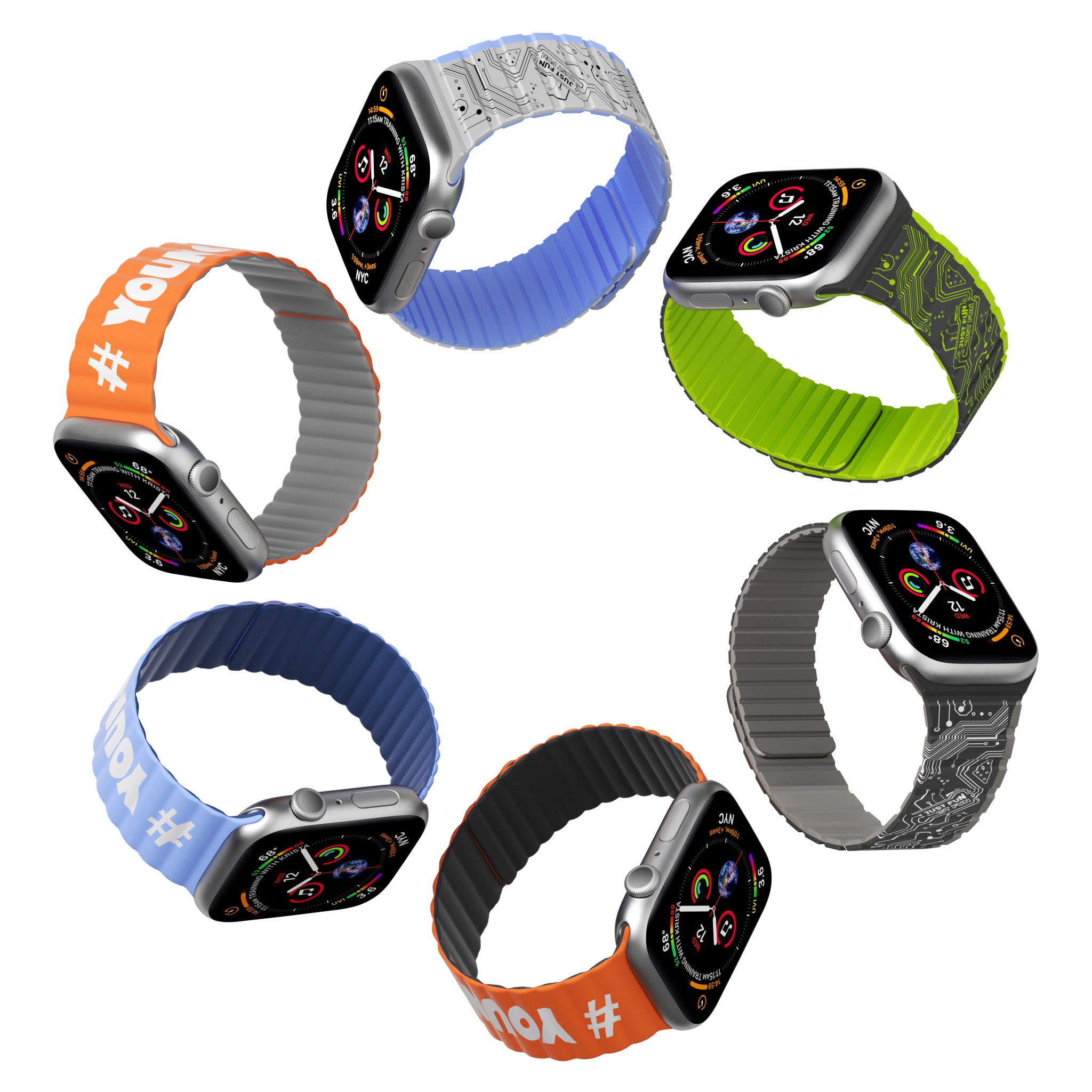 Minimalist Soft Silicone Magnetic Watch Band