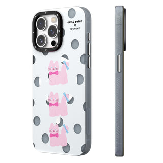 @cat&point Sweet Atmosphere Magsafe iPhone 14/15 Case-Polka Dot Cat