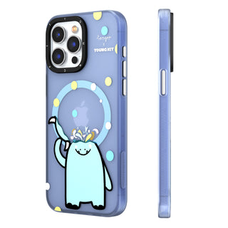 @Tongos Quirky Monsters Magsafe iPhone 14/15 Case-Blue