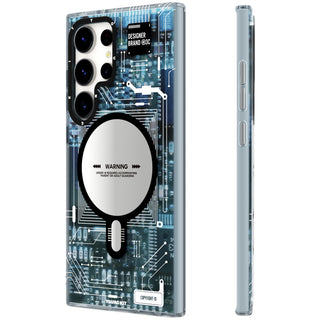 Futuristic Circuit Board Magsafe Samsung Galaxy S24 Case