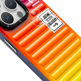 Color-Gradient Luggage-Inspired iPhone13/14/15 Case-Sunset