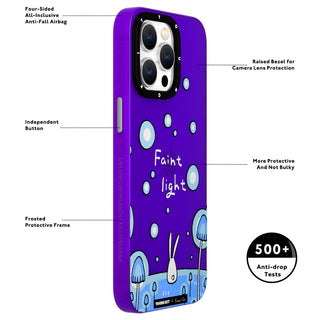 @KomoriYuki Green Flora and Fauna iPhone 15 Case-Blue