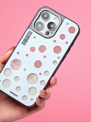 Polka Dots Quicksand Beads Magsafe iPhone 14/15 Case