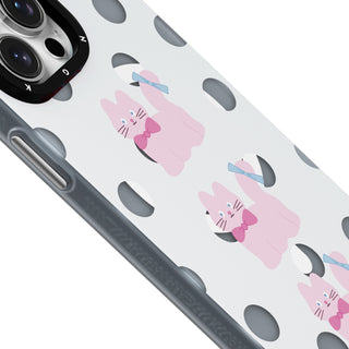@cat&point Sweet Atmosphere Magsafe iPhone 14/15 Case-Polka Dot Puppy