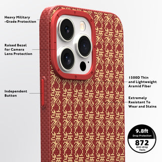 Kevlar® 1500D MagSafe Auspicious Loong iPhone 14/15 Case