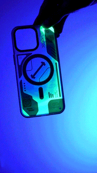 حافظة Cyberpunk Luminous Quicksand لهاتف iPhone14/15 - برتقالي
