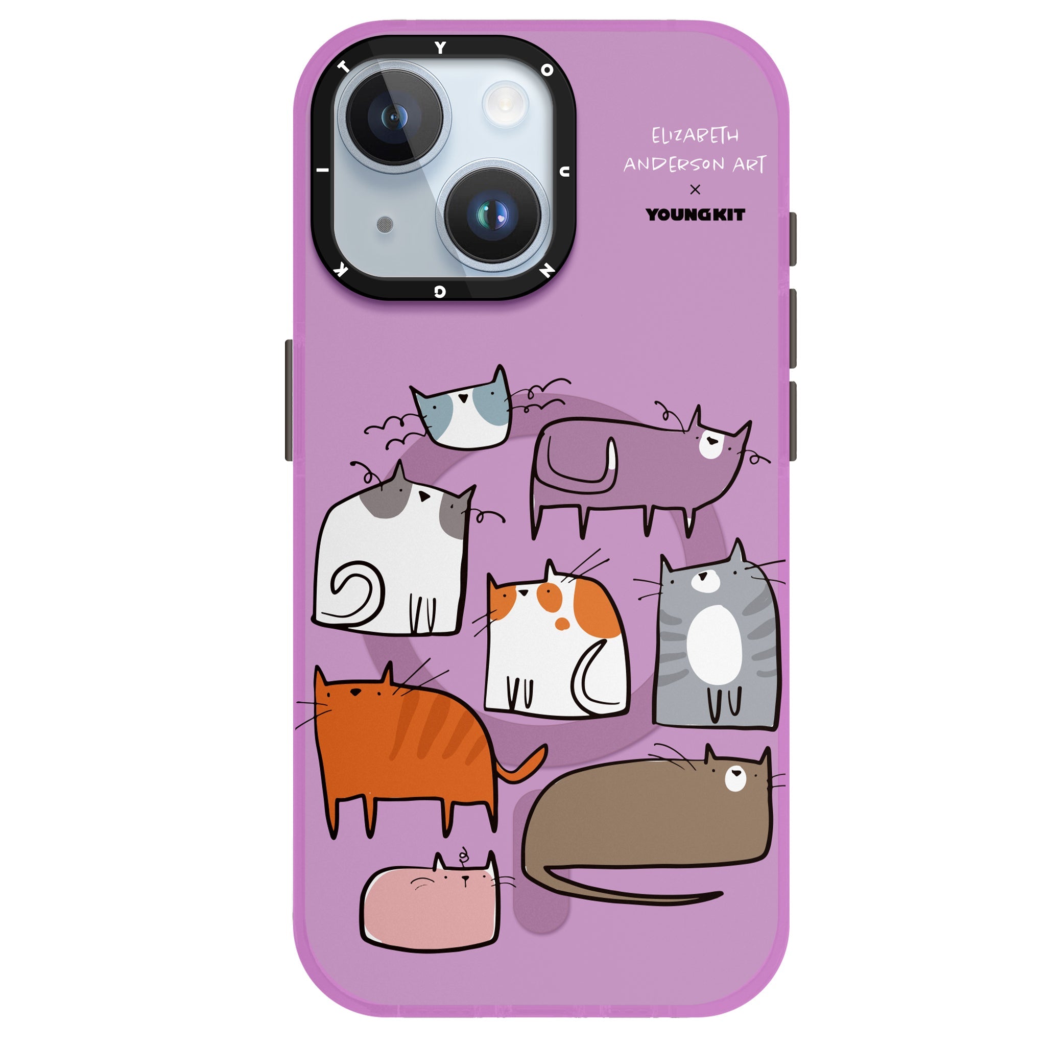 YOUNGKIT X Elizabeth Anderson Art MagSafe iPhone14/15 Case-Carnival