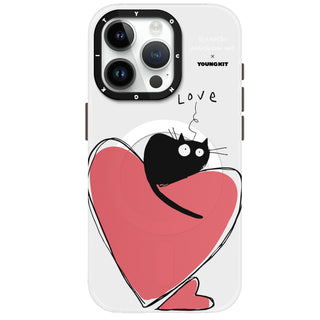 @Elizabeth Anderson Art "Love Cat" เคส iPhone14/15 