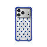 Ocean Blue Polka Clear Case