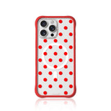 Red Polka Clear Case