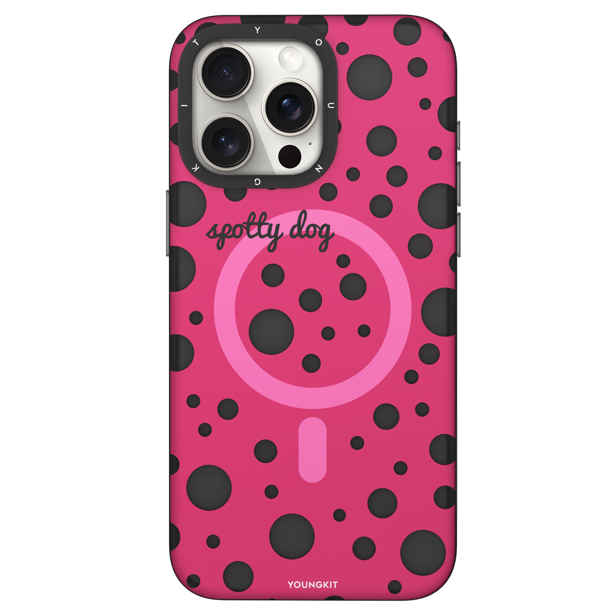 Colorful Polka Dots Magsafe iPhone13/14/15 Case-Red