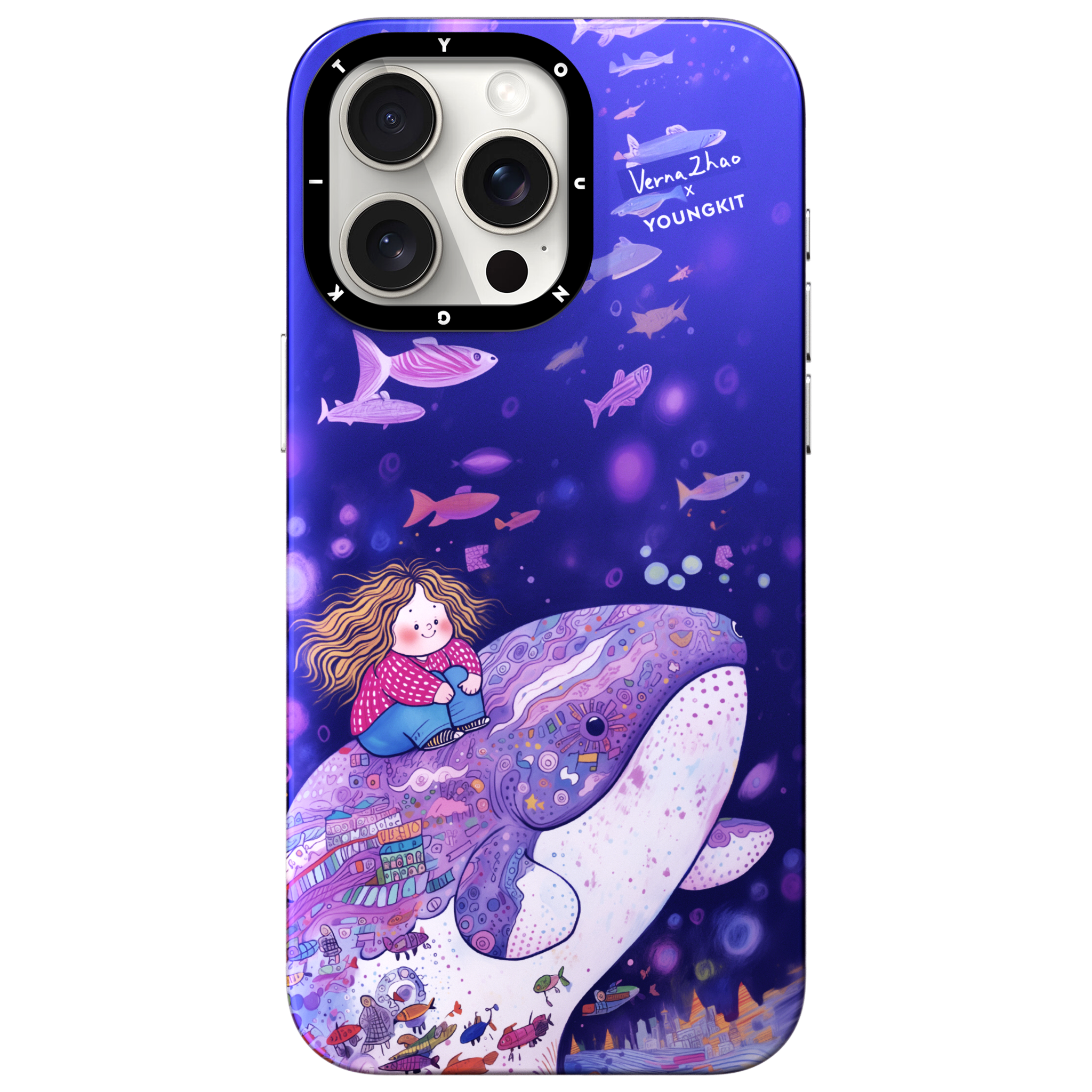 @Verna Zhao Dreamy Blue Magsafe iPhone 14/15 Case
