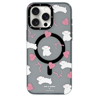 @cat&point Sweet Atmosphere Magsafe เคส iPhone14/15-Puppy 