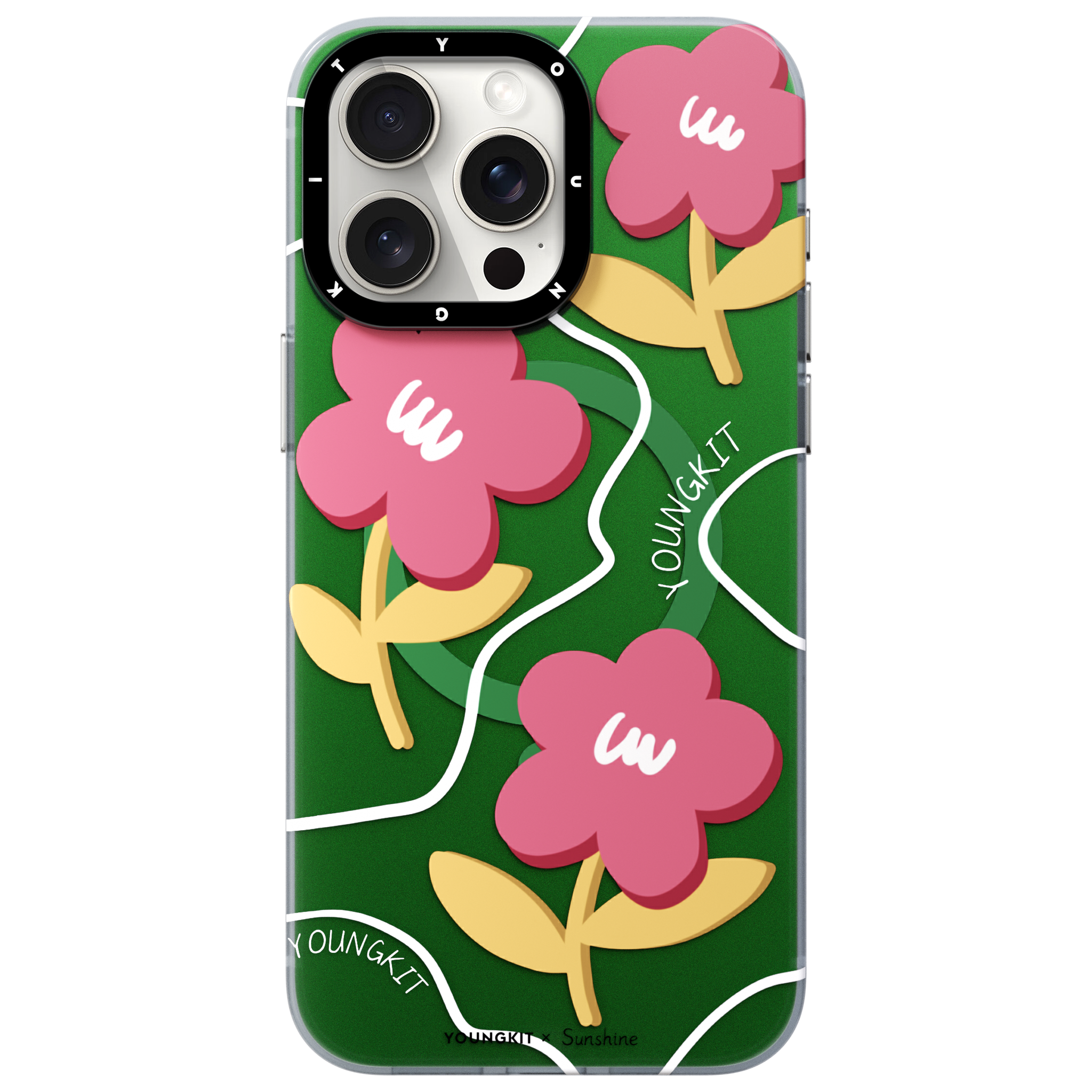 @Sunshine Flowery Smile Magsafe iPhone 14/15 Case