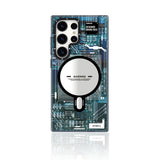 Futuristic Blue Circuit Board-Galaxy S24