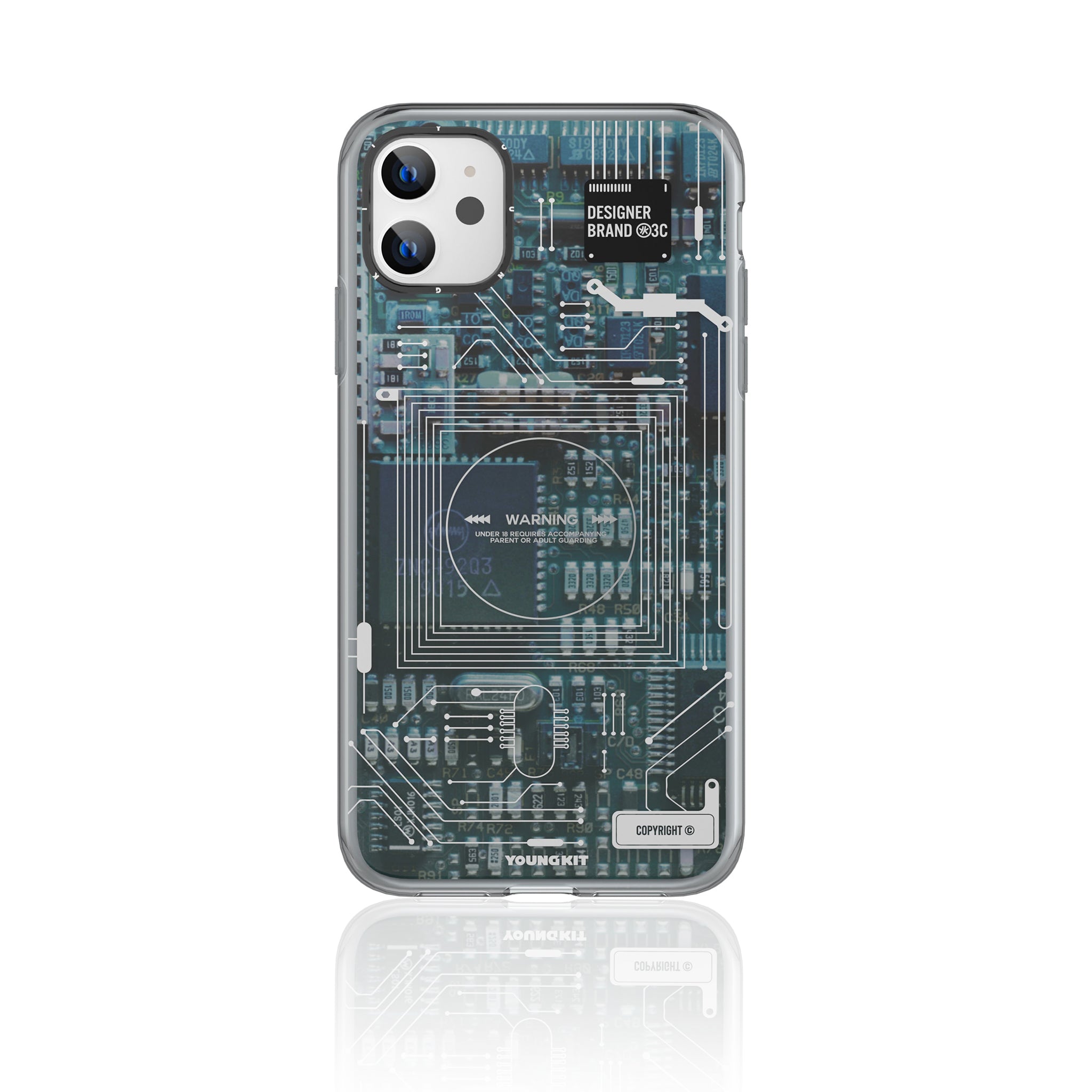 Futuristic Circuit Board-iPhone 11