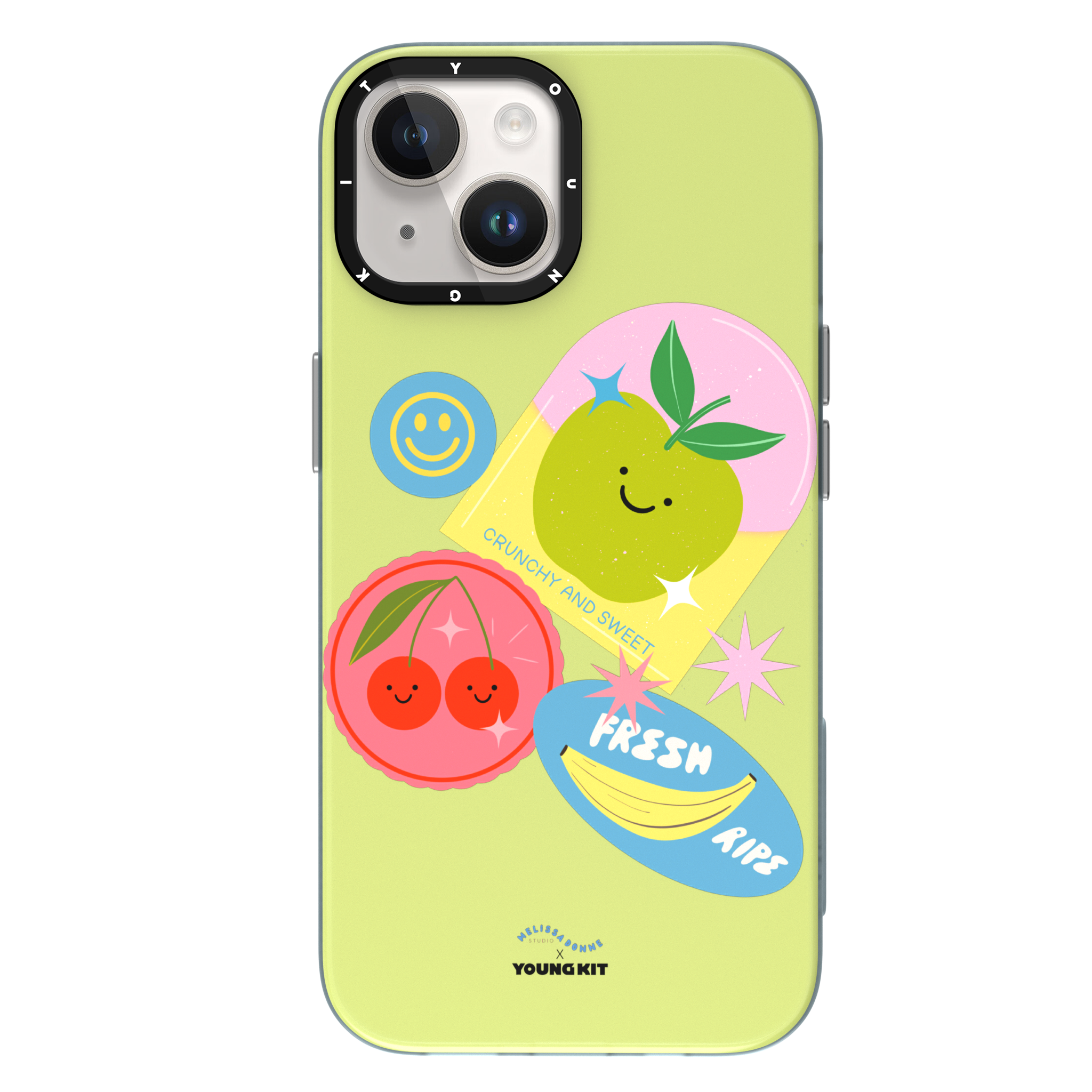 @MelissaDonne Mousse Magsafe iPhone 13/14/15 Case-Fruit Stickers