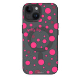Retro Dots Magsafe iPhone13/14/15 Case-Black