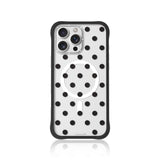 Black Polka Clear Case