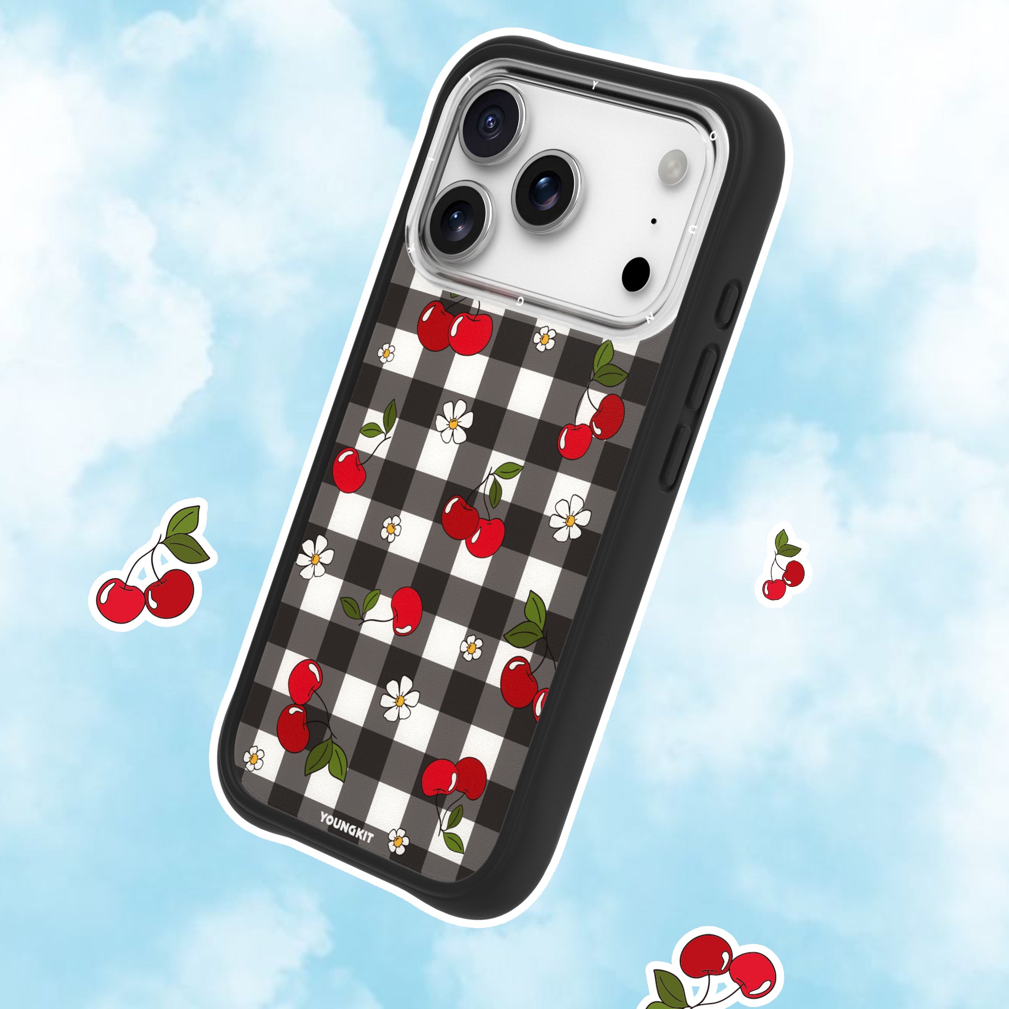 #color_Cherry Gingham for iPhone 17（Backplate）,Cherry Gingham for iPhone 17