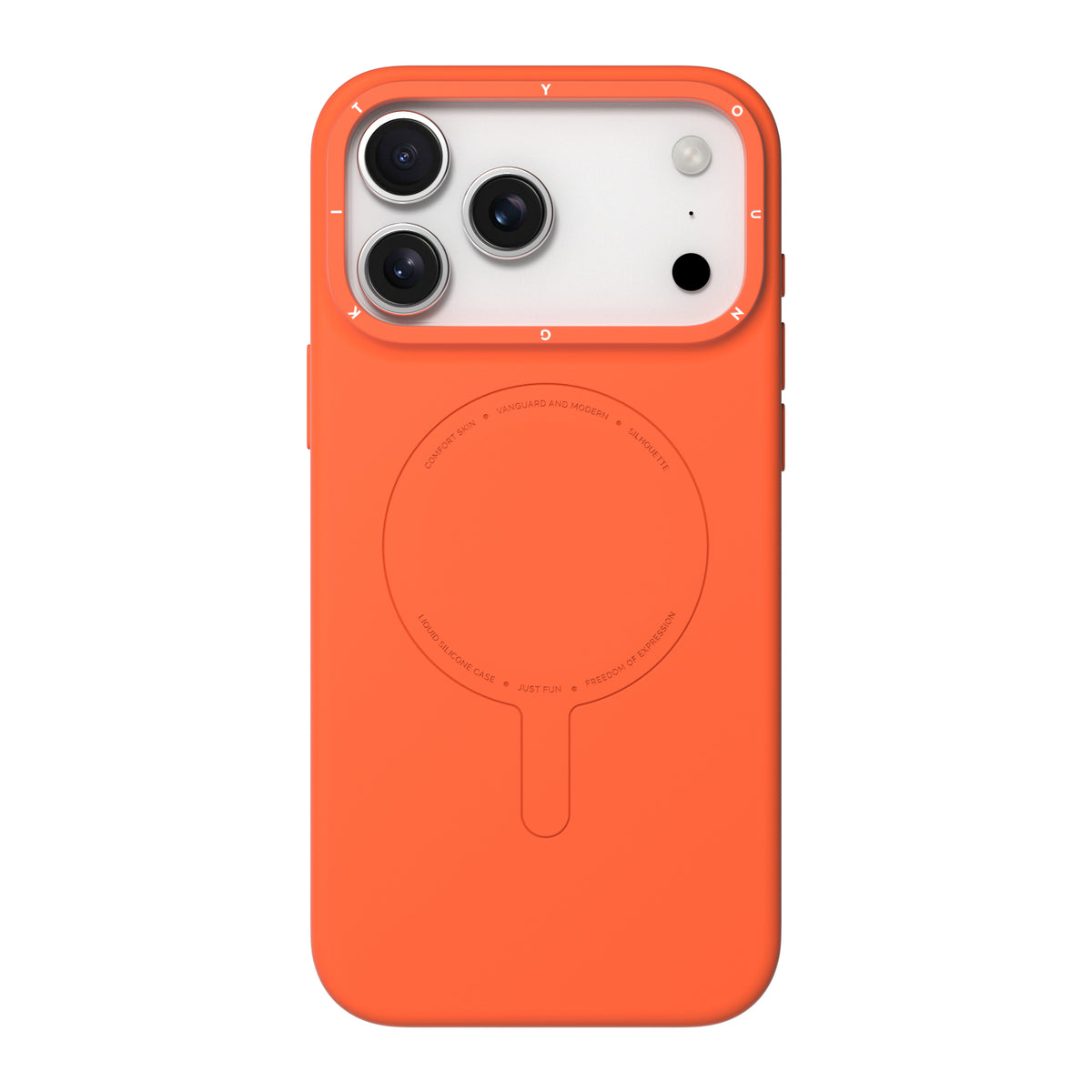 Orange Silicone Case | MagSafe iPhone 17 Pro Max Case | YOUNGKIT 
