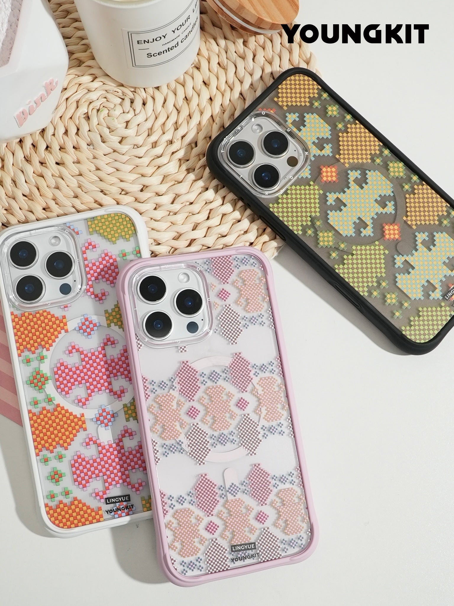 #color_Jade Grove,Vivid Bloom,Blush Canvas,Jade Grove（Backplate）,Vivid Bloom（Backplate）,Blush Canvas（Backplate）