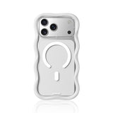 Wavy Removable Silicone Clear Case