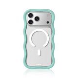 Wavy Removable Silicone Clear Case