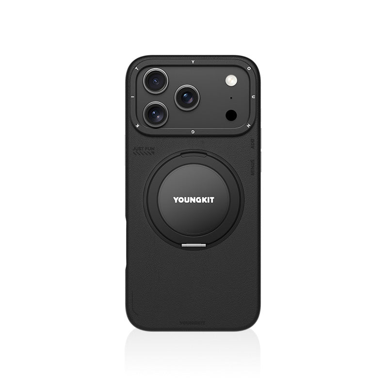 Leather 360° Spin Magnetic Stand Case