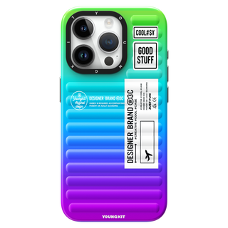 Mysterious Multicolor Gradient Luggage iPhone13/14/15 Case-Aurora Galaxy