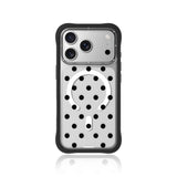 Black Polka Clear Case