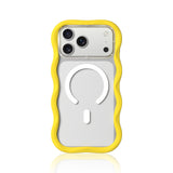 Wavy Removable Silicone Clear Case
