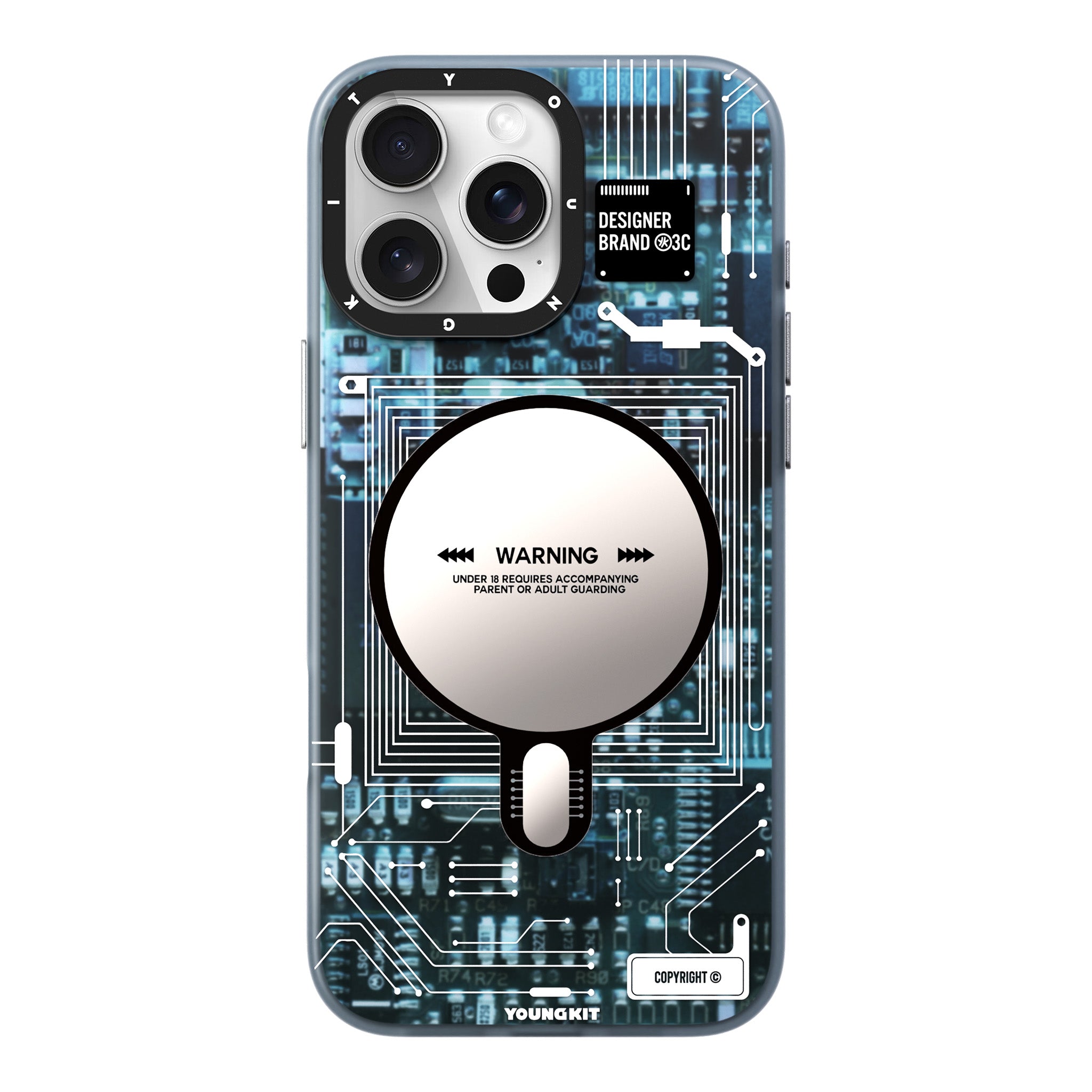 Futuristic Circuit Board-iPhone Case