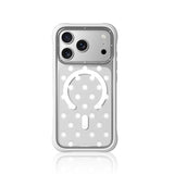 Pearl White Polka Clear Case