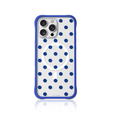 Ocean Blue Polka Clear Case