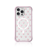Pink Polka Clear Case