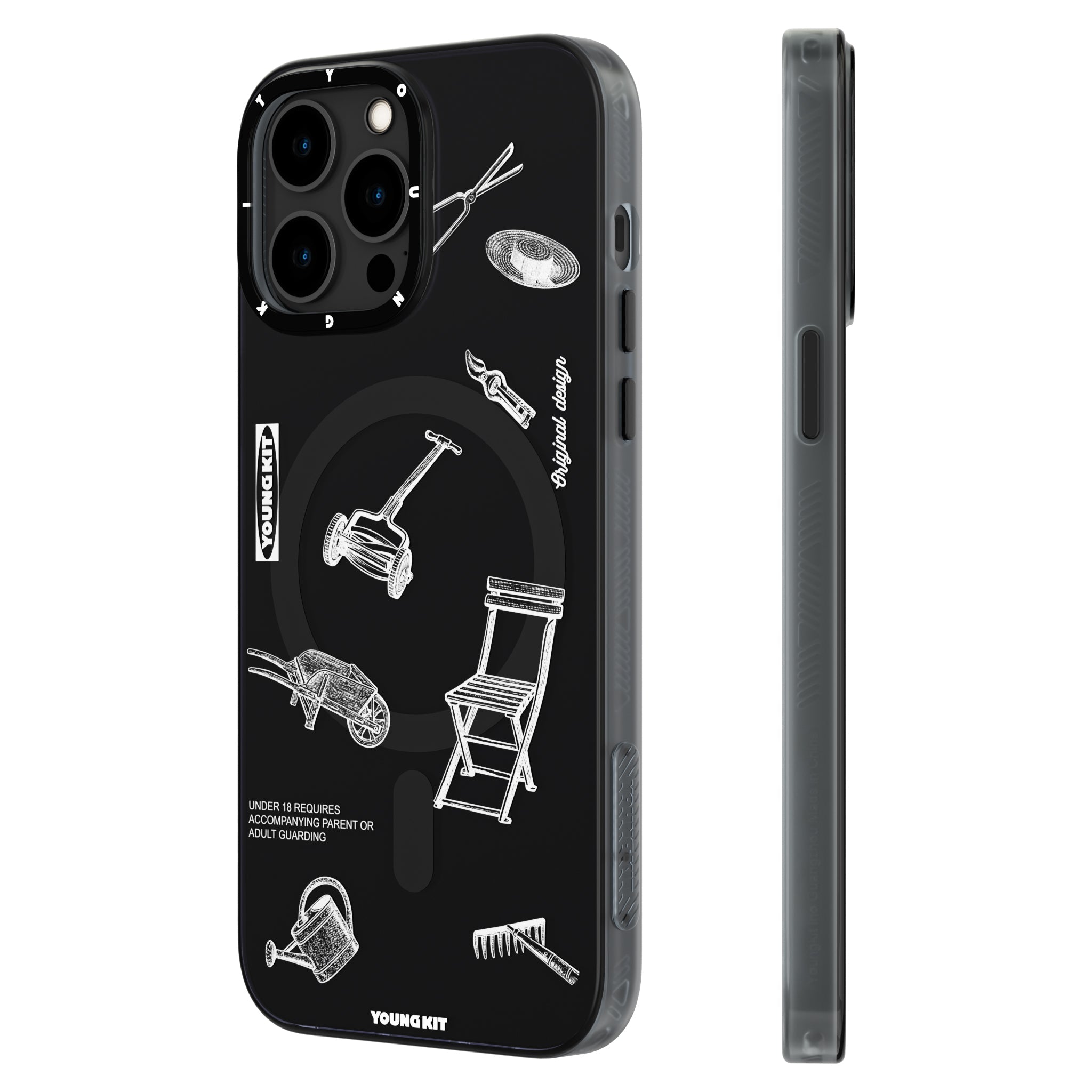 Plaything Magsafe iPhone13/14 Case-Black