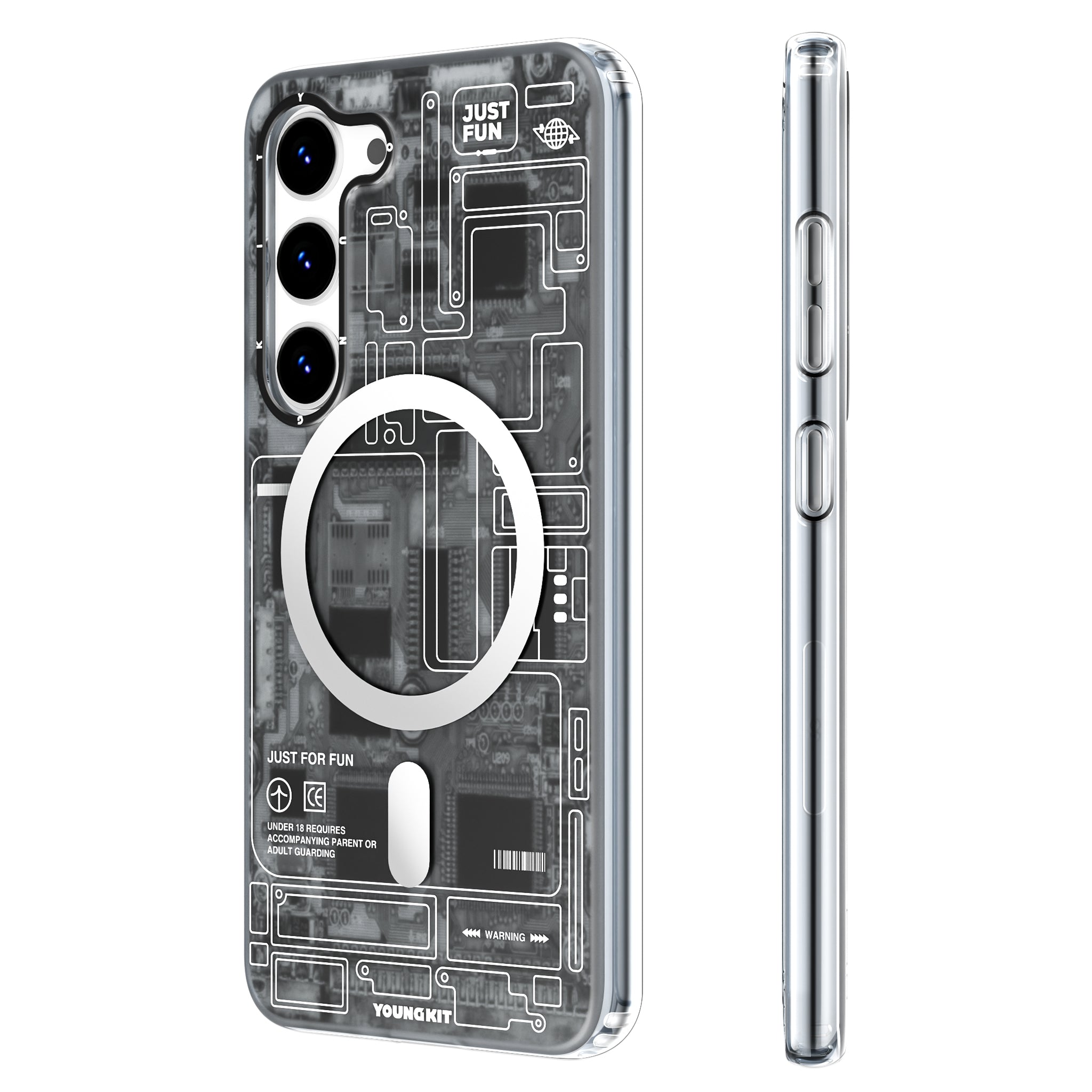 Futuristic Circuit Magsafe Samsung Galaxy S23 Case