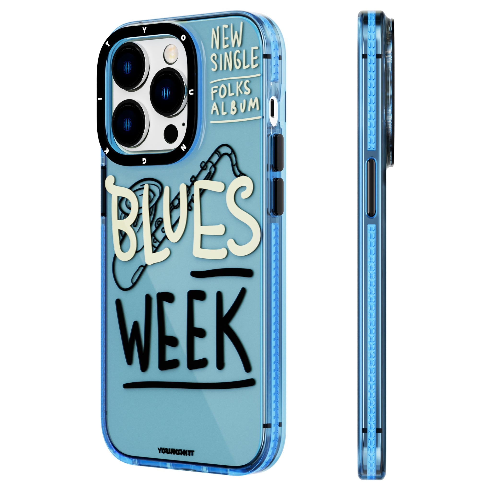Jazz Protective iPhone13/14 Case-Blue