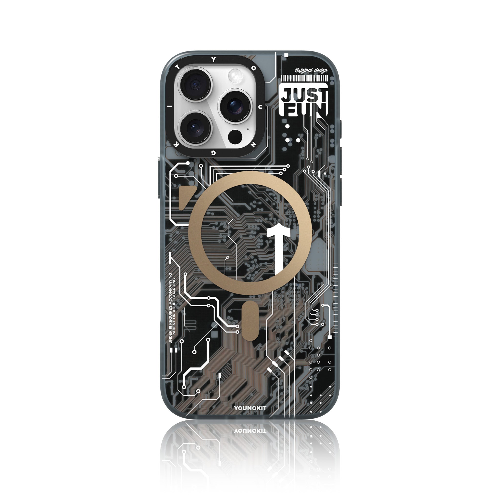 Futuristic Circuit Board-iPhone Case