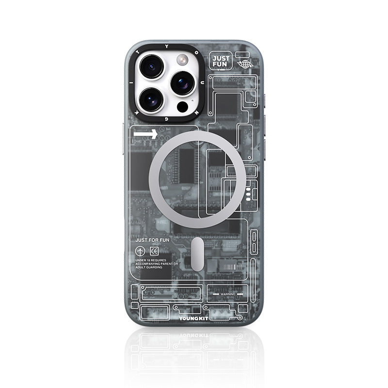 Futuristic Circuit Board-iPhone Case