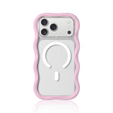 Wavy Removable Silicone Clear Case