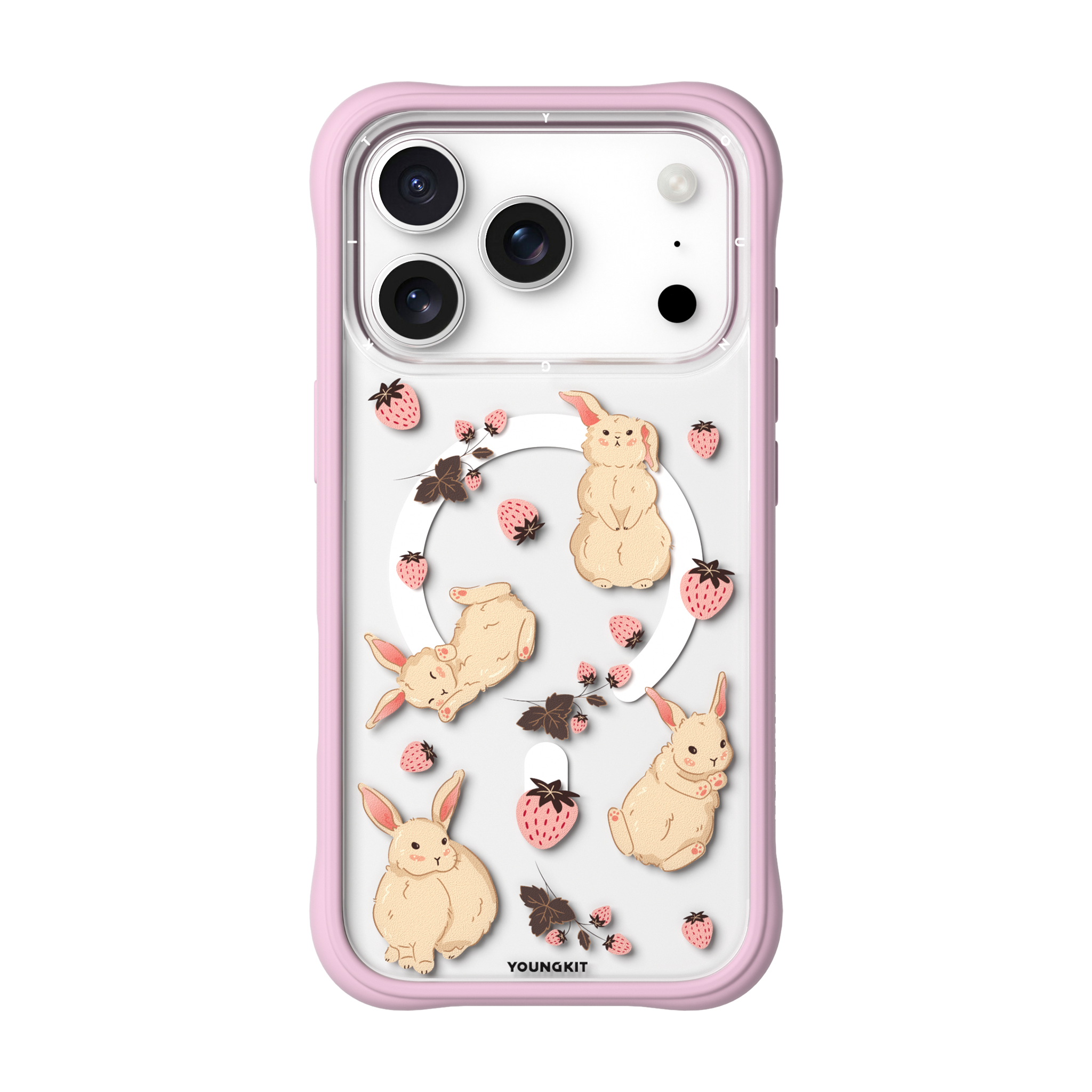 #color_Strawberry Bunny for iPhone 17（Backplate）,Strawberry Bunny for iPhone 17