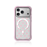 Pink Polka Clear Case