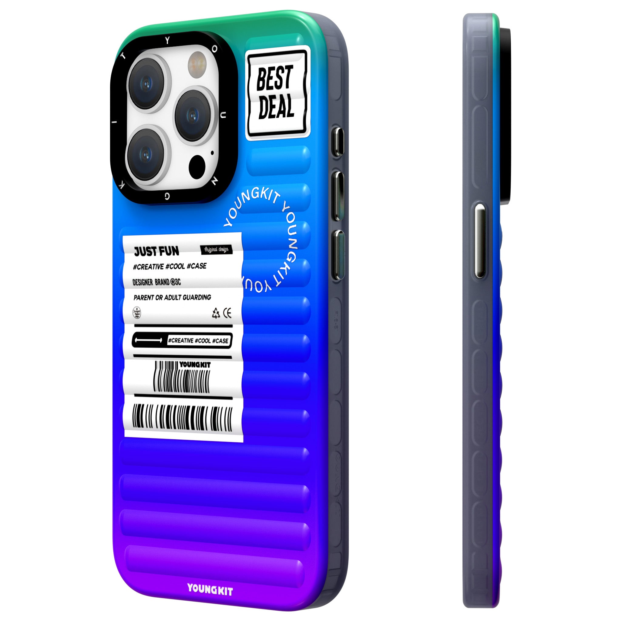 Mysterious Multicolor Gradient Luggage iPhone13/14/15 Case