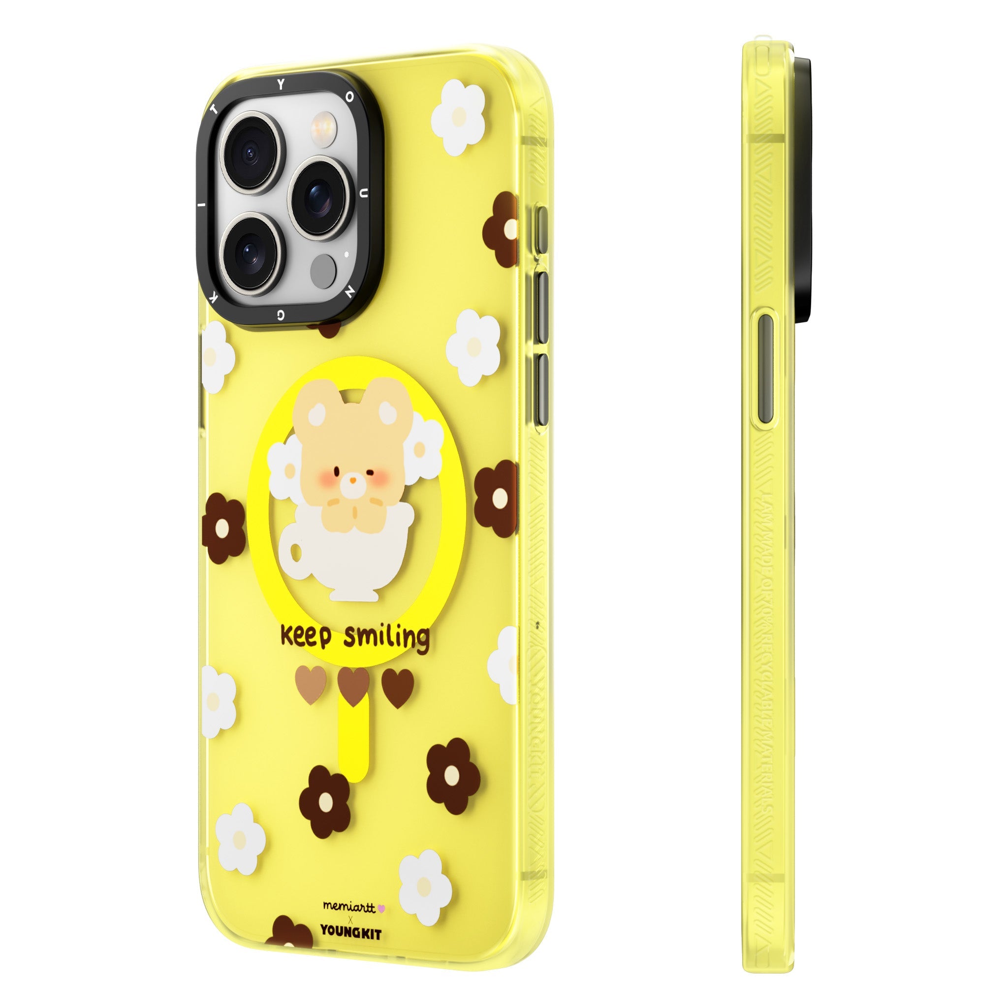 YOUNGKIT X Memiartt Magsafe iPhone14/15 Case-Yellow